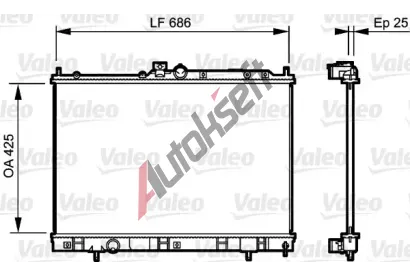 VALEO Chladi vody VA 735203, 735203