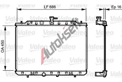 VALEO Chladi vody VA 735205, 735205