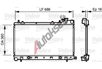 VALEO Chladi vody VA 735209, 735209
