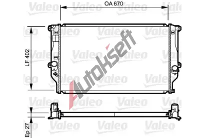 VALEO Chladi vody VA 735216, 735216