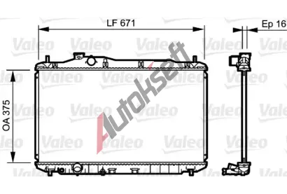 VALEO Chladi vody VA 735243, 735243