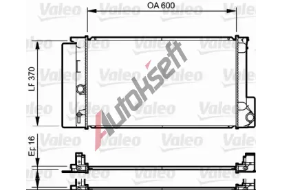 VALEO Chladi vody VA 735250, 735250