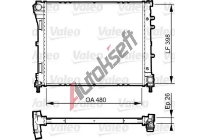 VALEO Chladi vody VA 735273, 735273