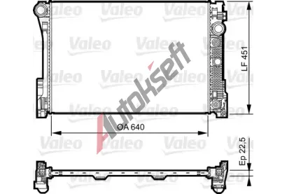 VALEO Chladi vody VA 735285, 735285