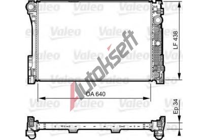 VALEO Chladi vody VA 735292, 735292