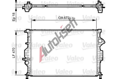 VALEO Chladi vody VA 735373, 735373