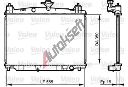 VALEO Chladi vody VA 735416, 735416