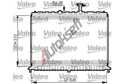 VALEO Chladi vody VA 735501, 735501