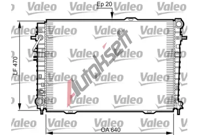 VALEO Chladi vody VA 735507, 735507