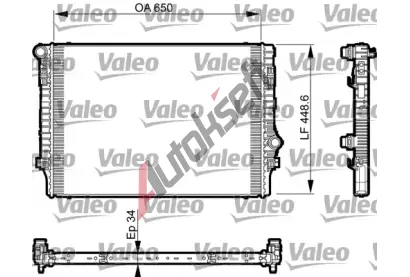 VALEO Chladi vody VA 735548, 735548
