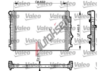 VALEO Chladi vody VA 735549, 735549