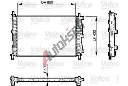 VALEO Chladi vody VA 735555, 735555