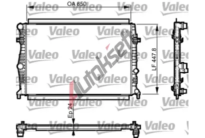 VALEO Chladi vody VA 735556, 735556