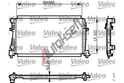 VALEO Chladi vody VA 735557, 735557