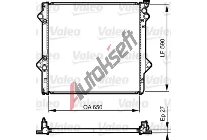 VALEO Chladi vody VA 735569, 735569