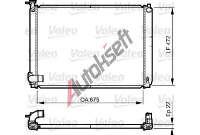 VALEO Chladi vody VA 735571, 735571