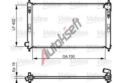 VALEO Chladi vody VA 735575, 735575