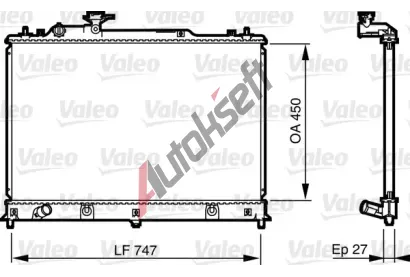 VALEO Chladi vody VA 735577, 735577