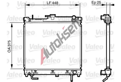 VALEO Chladi vody VA 735578, 735578