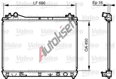 VALEO Chladi vody VA 735580, 735580