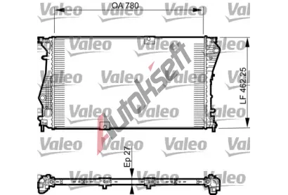 VALEO Chladi vody VA 735599, 735599