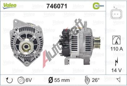 VALEO Alterntor CLASSIC VA 746071, 746071