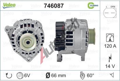 VALEO Alterntor VALEO CLASSIC VA 746087, 746087