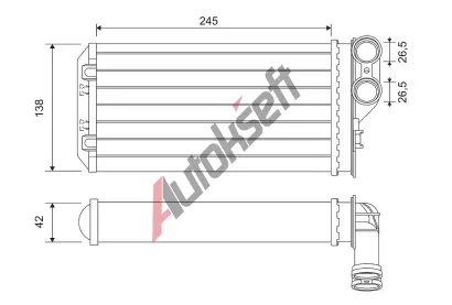 VALEO Vmnk tepla vnitnho vytpn VA 811503, 811503