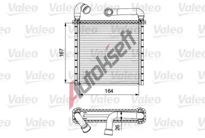 VALEO Vmnk tepla vnitnho vytpn VA 811506, 811506