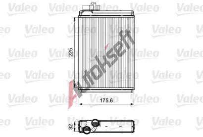 VALEO Vmnk tepla vnitnho vytpn VA 811507, 811507