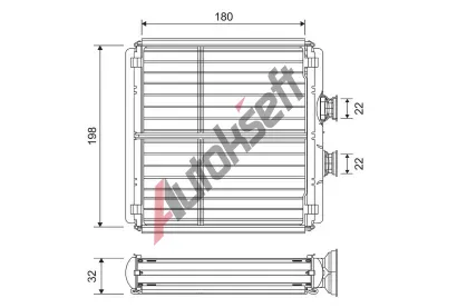 VALEO Vmnk tepla vnitnho vytpn VA 811508, 811508
