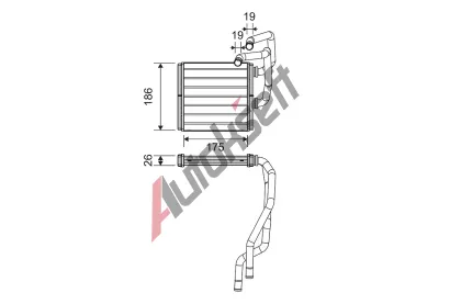 VALEO Vmnk tepla vnitnho vytpn VA 811511, 811511