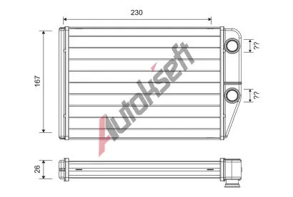 VALEO Vmnk tepla vnitnho vytpn VA 811514, 811514