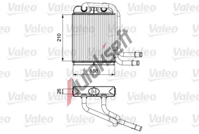 VALEO Vmnk tepla vnitnho vytpn VA 811524, 811524