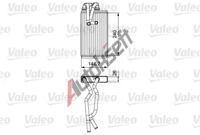 VALEO Vmnk tepla vnitnho vytpn VA 811525, 811525