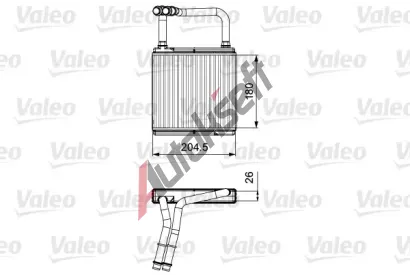 VALEO Vmnk tepla vnitnho vytpn VA 811526, 811526