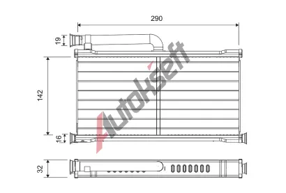 VALEO Vmnk tepla vnitnho vytpn VA 811527, 811527