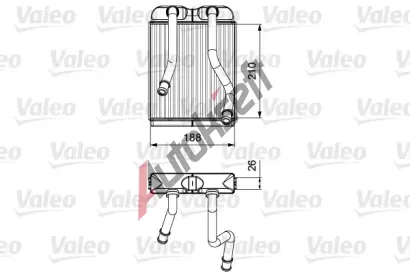 VALEO Vmnk tepla vnitnho vytpn VA 811532, 811532
