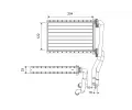 Vmnk tepla vnitnho vytpn VALEO ‐ VA 811535