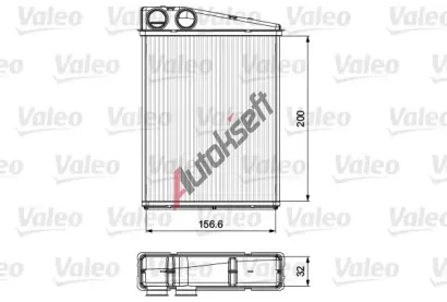 VALEO V�m�n�k tepla vnit�n�ho vyt�p�n� VA 811542, 811542