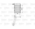 Vmnk tepla vnitnho vytpn VALEO ‐ VA 811548