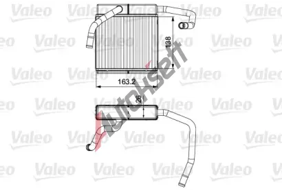 VALEO Vmnk tepla vnitnho vytpn VA 811552, 811552