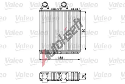 VALEO Vmnk tepla vnitnho vytpn VA 811554, 811554