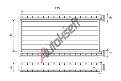 VALEO Vmnk tepla vnitnho vytpn VA 811556, 811556