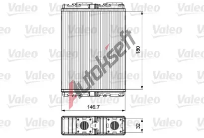 VALEO Vmnk tepla vnitnho vytpn VA 811557, 811557
