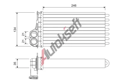 VALEO Vmnk tepla vnitnho vytpn VA 811565, 811565