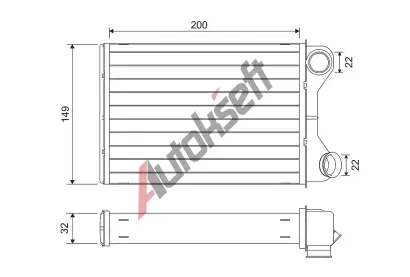 VALEO Vmnk tepla vnitnho vytpn VA 811569, 811569