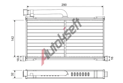 VALEO Vmnk tepla vnitnho vytpn VA 811570, 811570