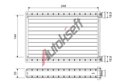 VALEO V�m�n�k tepla vnit�n�ho vyt�p�n� VA 811571, 811571