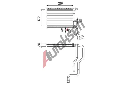 VALEO Vmnk tepla vnitnho vytpn VA 811579, 811579